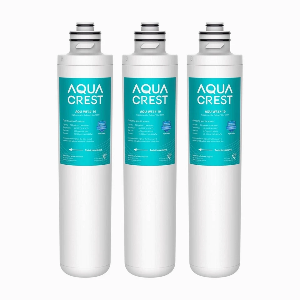AQUACREST 1000R Water Filter, Replacement for Culligan 1000R Cartridge, 3 Packs - Image 1 of 4