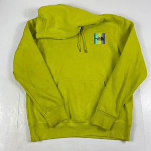 The North Face Hoodie Mens Medium Yellow Long Sleeve Pullover Lined Outdoors - Picture 1 of 17