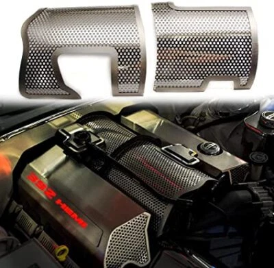 American Car Craft Plenum Cover for 392 6.4L Engine | Perforated Stainless Steel - Image 1 of 4