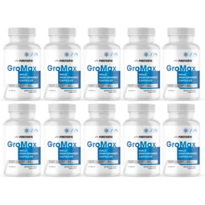 GroMax Dietary Supplement Male Performance Support for Peak Vitality 10 Bottles - Picture 1 of 5