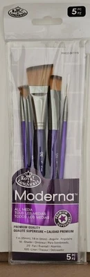 PINCELES MODERNOS ROYAL & LANGNICKEL: 1 IN, 1/8 ANGLR, 16 SHDR, 2 VENTILADORES, REVESTIMIENTO Foto 1 de 3