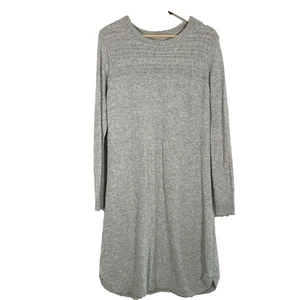 Vestito maglione maglia FatFace taglia 12 grigio chiaro US orlo curvo lana Fat Face - Foto 1 di 7