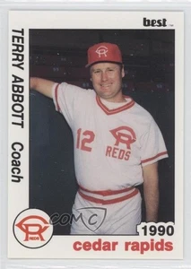 1990 Best Cedar Rapids Reds Terry Abbott #5 - Picture 1 of 3