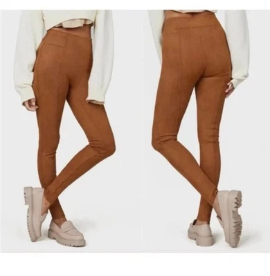 Leggings Spanx Imitación Gamuza Rico Caramelo Grandes Nuevos con Etiquetas* BG1035-36 Foto 1 de 4