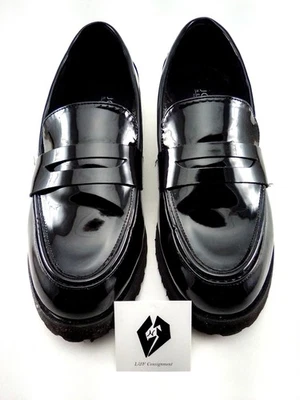 Mocasines Jones New York Prizey Platform Y2K Boho charol negro 8,5 Foto 1 de 4