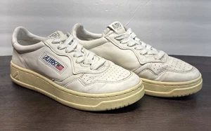 AUTRY Medalist Low Men’s Leather Athletic Trainers Sneakers Size 6 EU 38 White - Picture 1 of 9