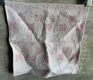 Celine Japan Cotton Checkered Pink Handkerchief / Hand Towel Size 10 x 10 - Picture 1 of 4