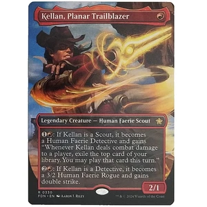 x1 Kellan Planar Trailblazer Borderless FDN MTG M/NM Rare Red Legendary Creature - Picture 1 of 3
