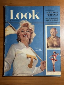 Look Magazine Sept 9 1952 Marilyn Monroe Cover Picasso UFOs Football Forecast - Picture 1 of 10