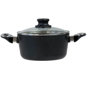 BAF hoher runder Bratentopf Induktion Ø 20 cm beschichtet Aluminiumguss & Deckel - Bild 1 von 10