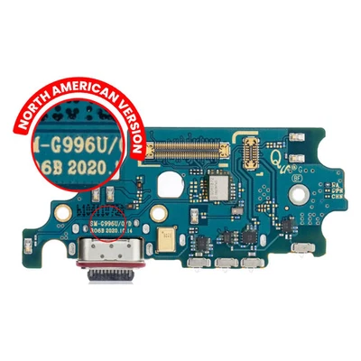 Placa de puerto de carga original con lector de tarjetas SIM para Samsung Galaxy S21+ (G996U) Foto 1 de 4