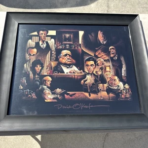 The Godfather La Famiglia Giclee On Canvas David O'keefe 27.5x33.5 Framed - Picture 1 of 8