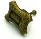 Decorative Cabinet Knob solid brass with an aged bronze finish.