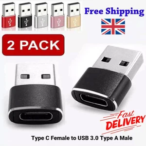 2/1PACK USB C 3.1 Type C Female to USB 3.0 Type A Male Port Converter Adapter - Zdjęcie 1 z 13
