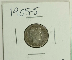 1905-S Barber Dime : XF Details - Picture 1 of 2