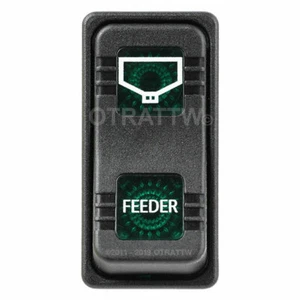 Interruptor Rocker OTRATTW Carling Tech Contura X, Polaris, ALIMENTADOR, LENTE VERDE - Imagen 1 de 4