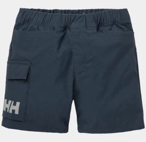 Helly Hansen Kinder schnelltrocknende Cargoshorts marineblau Größe 98/3 neu mit Etikett - Bild 1 von 8