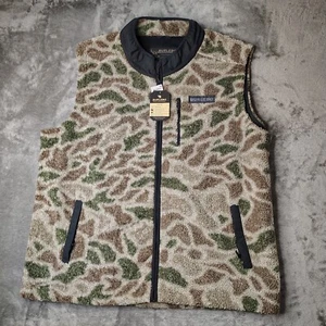 Burlebo Sherpa Vest Mens 2XL Alpine Camo Find Your Wild Full Zip Lined Hunting - Picture 1 of 12