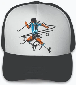 Gorra Maradona Firma/Maradona Signature Cap - Picture 1 of 1