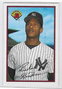 1989 Bowman #181 RICKEY HENDERSON New York Yankees HOF NM