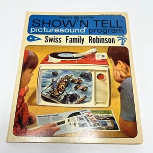 GE Show'N Tell Picturessound Program Record SWISS FAMILY ROBINSON ST-106 1964 - Foto 1 di 4