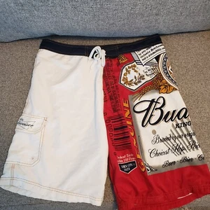 Budweiser Swim Trunks Board Shorts Vintage 2009 Men's Size 38 - Picture 1 of 8