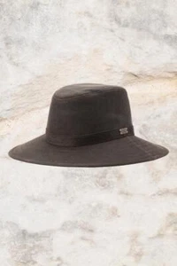 New Burke & Wills Auston Hat Cotton Weathered Faux Cold Winter Wind Protection - Foto 1 di 5