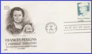 USA4 #1821 U/A ARTCRAFT FDC Frances Perkins - Imagen 1 de 1