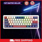 61 Keys Gaming Mechanical Keyboard RGB Backlight 1000mAh for Tablet Laptop (D) U