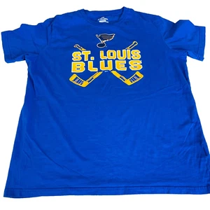 St Louis Blues t-shirt 2XL T Shirt NHL FANATICS AuthenticHockey Fan Z1 - Picture 1 of 9