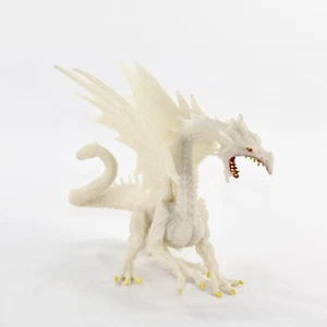 Glow in the Dark Snow Dragon Draco Articus 6" Tall Winged Safari Ltd. - Picture 1 of 10