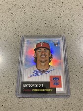 2022 Topps Chrome Platinum Bryson Stott CPA-BS Rookie RC Auto Refractor /199