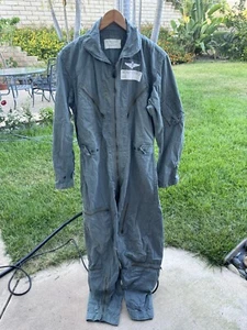 Vtg 1960s K-2B MED Flight Suit Aviation Mans Jumpsuit Military USAF Vietnam Era - Picture 1 of 16