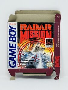 NO GAME Radar Mission (Nintendo Game Boy, 1990) Authentic Box Only