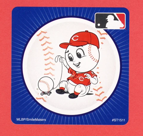 10 Cincinnati Reds Mascot - Large Stickers - Major League Baseball Cover