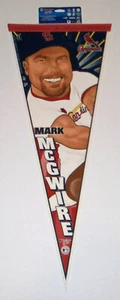 1998 Mark McGwire St. Louis Cardinals pennant 62 Home Runs still carded Mint - Picture 1 of 1