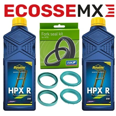 KTM EXC500 Service Kit 2012-2015 SKF Fork And Dust Seal Putoline 5W Fork Oil - Image 1 of 4
