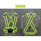 Hi Viz Vest High Vis Safety Visibility Waistcoat Reflective Belt Cycling Strap+