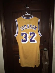 NWT* Mens Adidas Sz XL MAGIC JOHNSON Lakers NBA Basketball Jersey ~ STITCHED - Picture 1 of 11