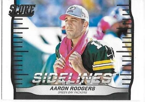 2016 Score Football Sidelines Aaron Rodgers Packers - Picture 1 of 2