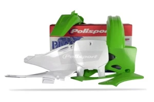 Polisport Set Plastics MX Green/White Kawasaki KX 125 1999-2002 - Picture 1 of 1