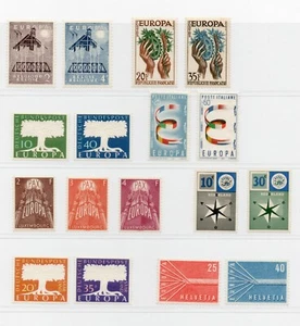 1957 - Europa CEPT (Anno completo) - Allegorie, 8 paesi, 18 val. MNH** - Picture 1 of 1