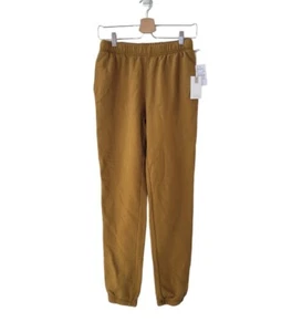 New GOOD AMERICAN 1 (S) Bronze Brown Boyfriend Sweatpants Women - Picture 1 of 10