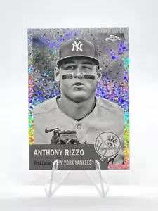 Anthony Rizzo 2022 Topps Chrome Platinum Black White Mini Diamond Refractor #437 - Picture 1 of 2
