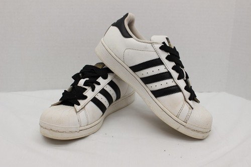 Scarpe basse Adidas Superstar da uomo in pelle casual bianche taglia 6