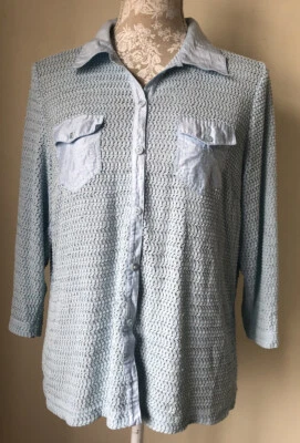 Gray & Osbourn Textured Shirt UK 14 - Image 1 of 4
