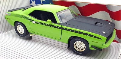 Ertl 1/18 Scale Diecast 7379 - 1970 Plymouth AAR Cuda - Green - Image 1 of 4