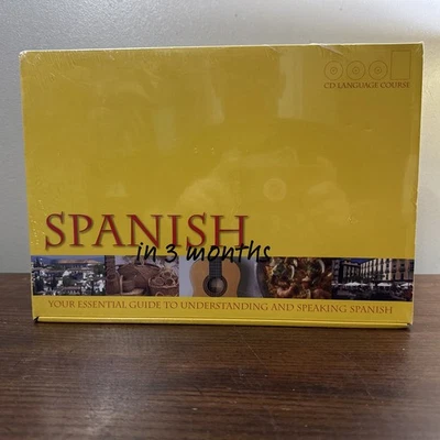 Spanish in 3 Months CD Language Course 3 Audio CD'S & Essential Guide New Sealed - Image 1 of 4