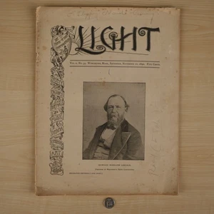 1890 Nov 22 LIGHT magazine newspaper Worcester "The Heart of the Commonwealth" - Bild 1 von 14