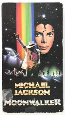 Michael Jackson Moonwalker VHS 1988 Former Rental Tested Joe Pesci Jagger - Image 1 of 4